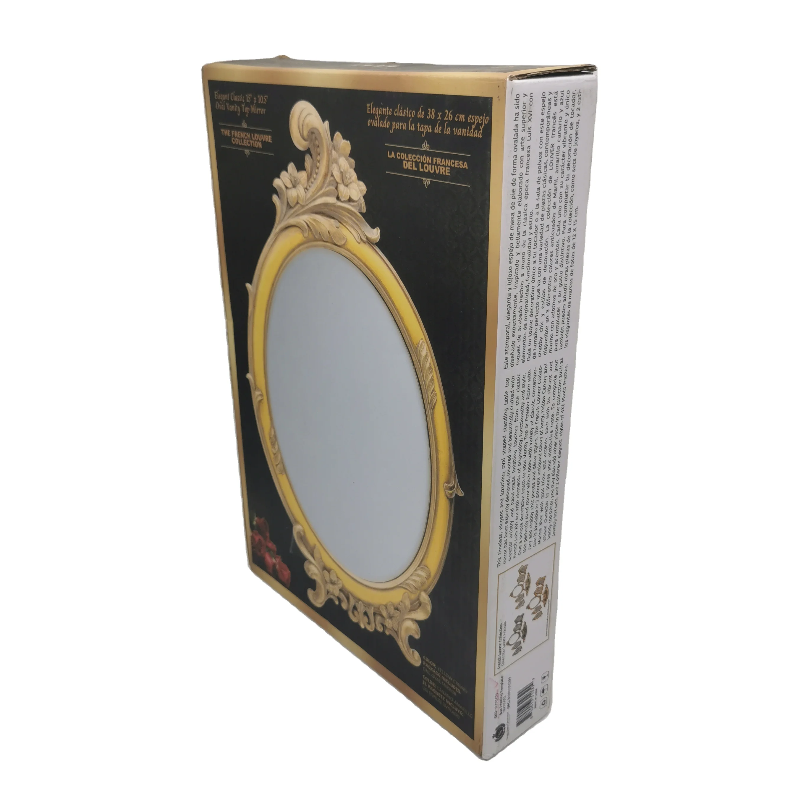 custom mirror box corrugated paper craft box packaging with Styrofoam insert