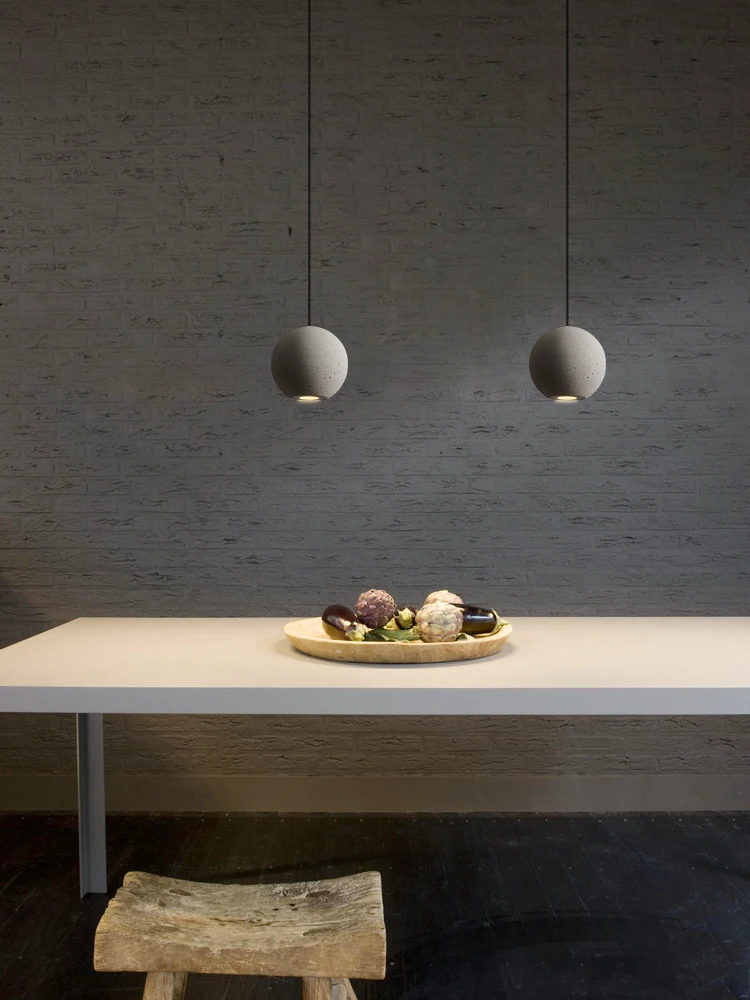 Wholesale concrete cement hanging lamps Restaurant decorated LED cement chandelier light pendant lamp