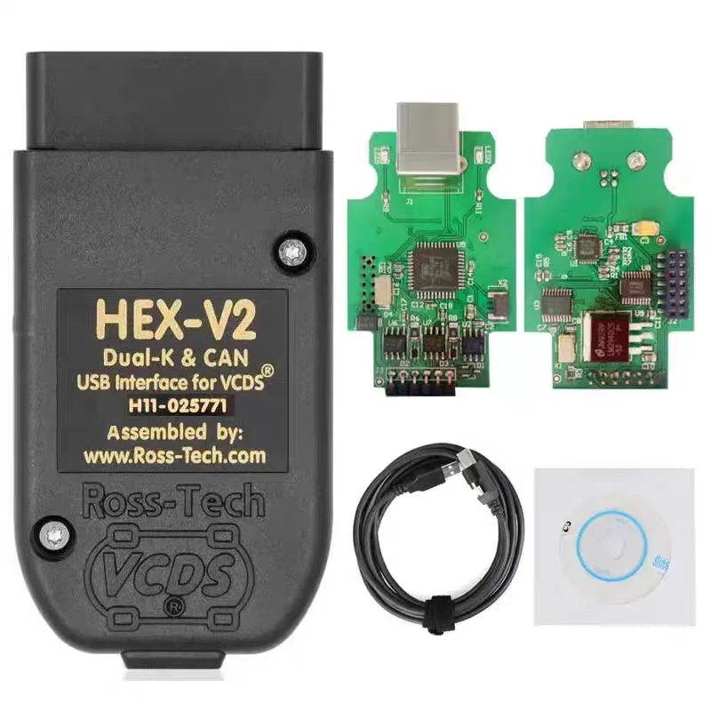 HEX-V2 USB-кабель для считывания автомобильных кодов поддержка диагностики VAG многоязычная Совместимость с Audi/VW инструмент ремонта автомобиля