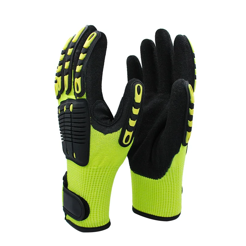 High-quality Anti-impact TPR Industrial Gloves Oilfield Impact Gloves Oilfield Impact Resistant Gloves