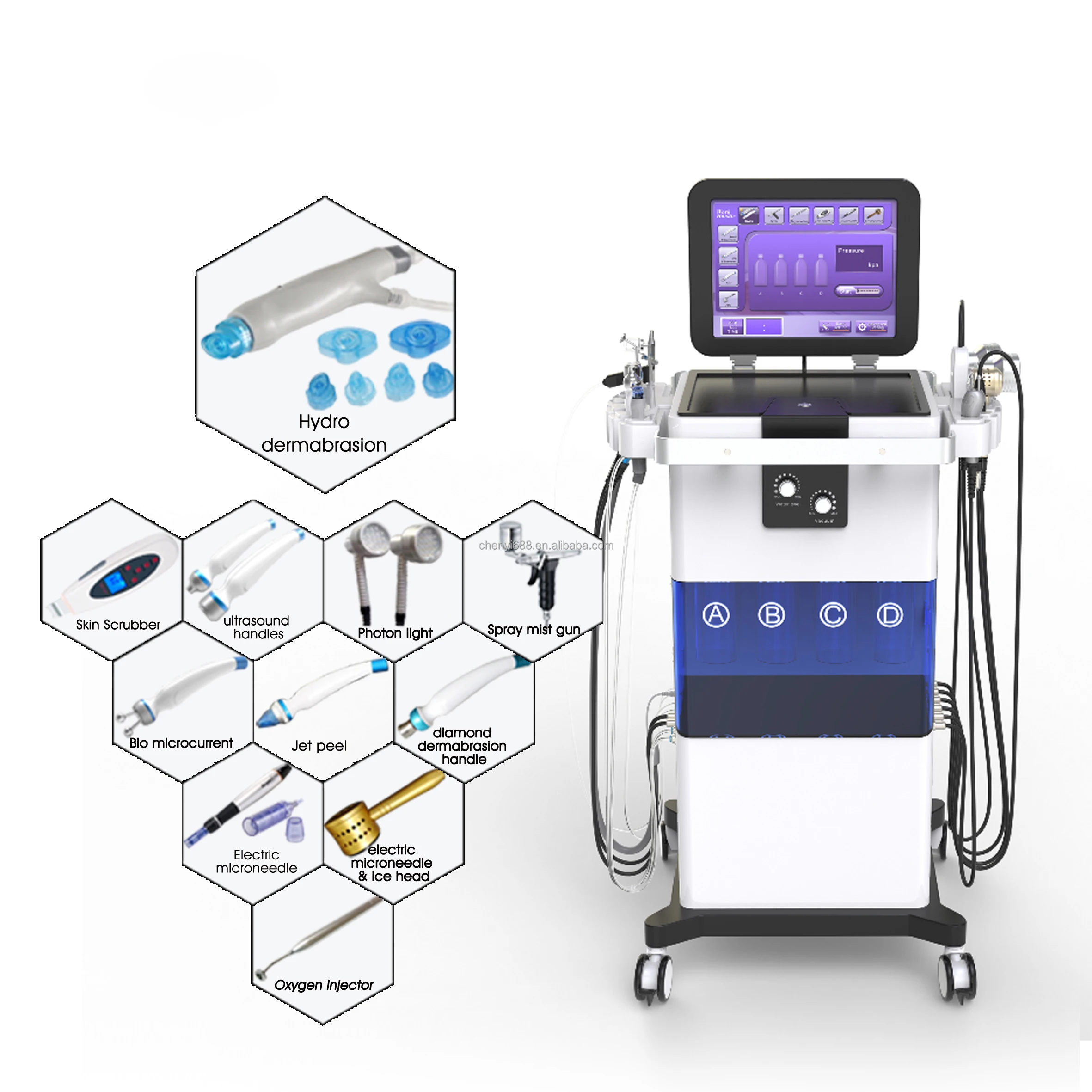 10 In 1 11 in 1  Hydra Water facial Dermabrasion hydro Oxygen wonder hydrafaci hydrofacials Machine