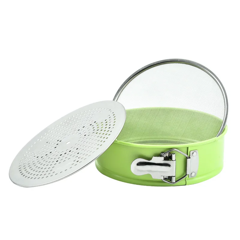 Три-в-одном торт сковорода из нержавеющей стали муки сито отпариватель многофункциональные инструменты для выпечки пирог Торт Кольцо торта тарталетки