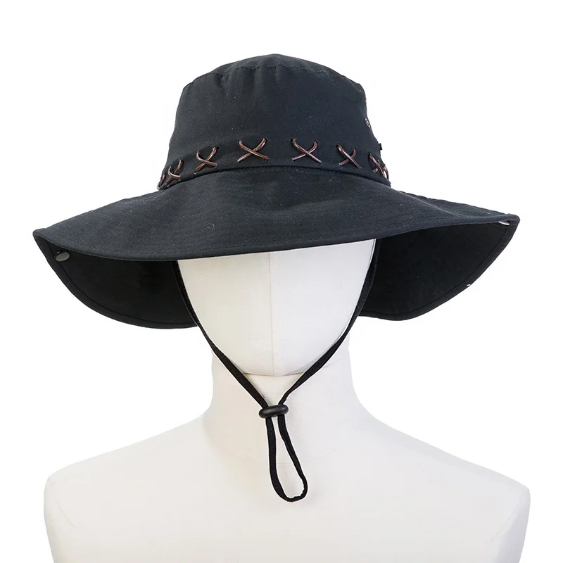 custom bucket hat straw cowboy hat wholesale caps camping cap blank summer women caps sun hats for summer