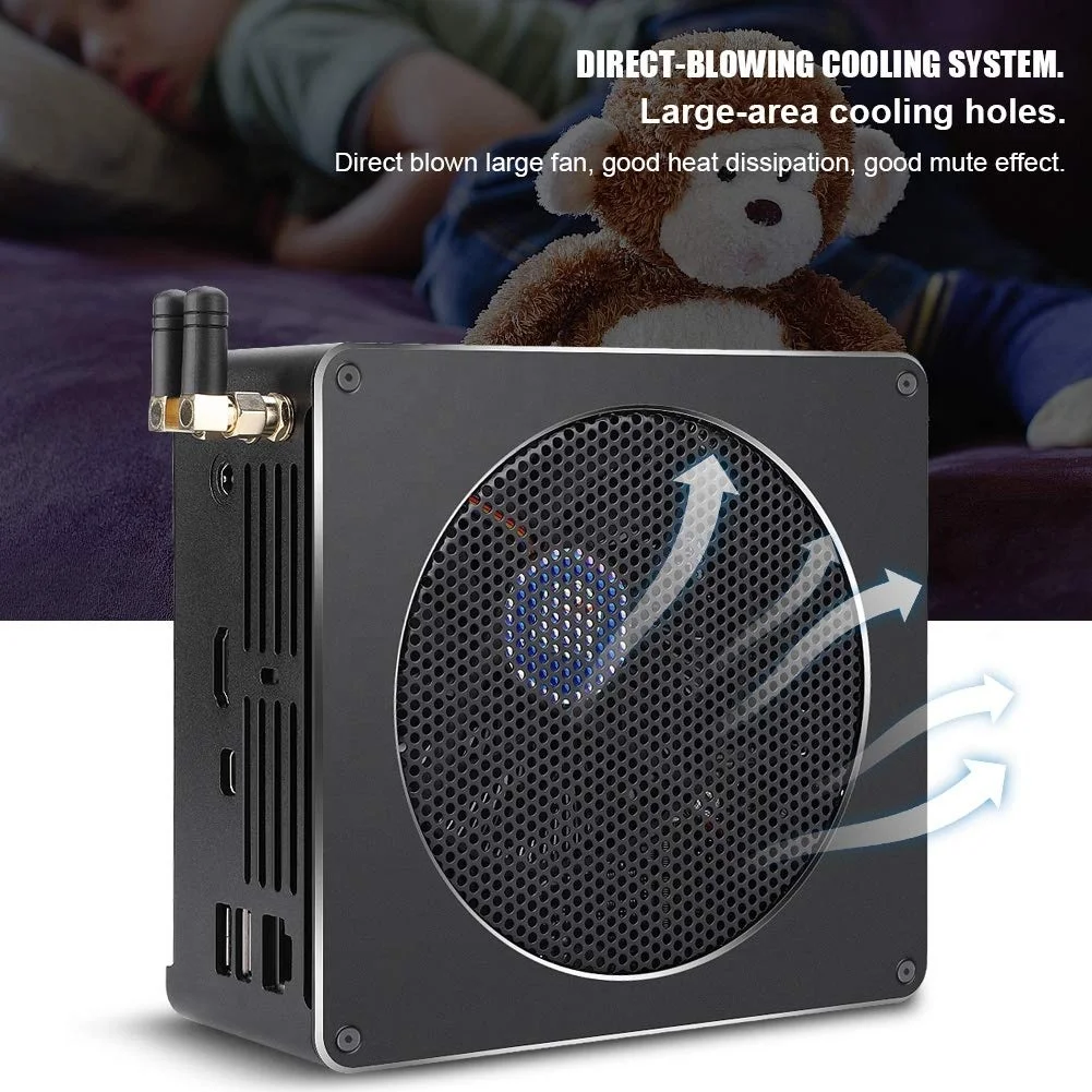 Factory Sale Stock 4.4Ghz Uhd Xeon E2176M 4K Gaming Barebone Mini Desktop Computer Pc