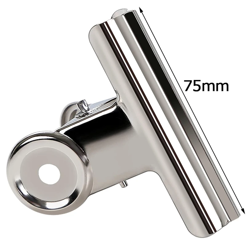 Bulldog Clips75mm Round Metal Hinge Clips Binder Clip Stainless Paper Clamp Metal Binder Paper Clips for Photo File Home Office