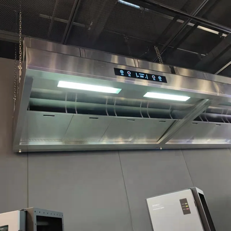 POLYGEE ESP Ductless Stainless Steel Self Cleaning Industrial Kitchen Exhaust Chimney Commercial Range Hood