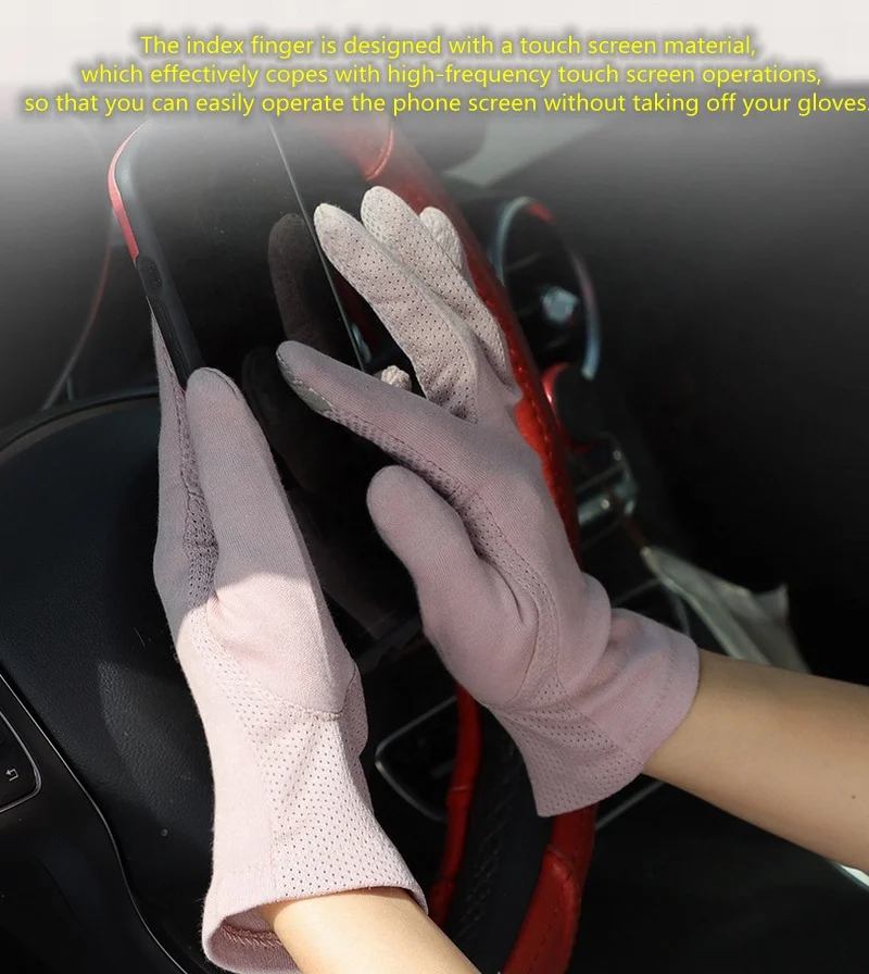 Wholesale price Summer Sun protection UV ladies Gloves For touchscreen outdoor riding Women Driving Gloves