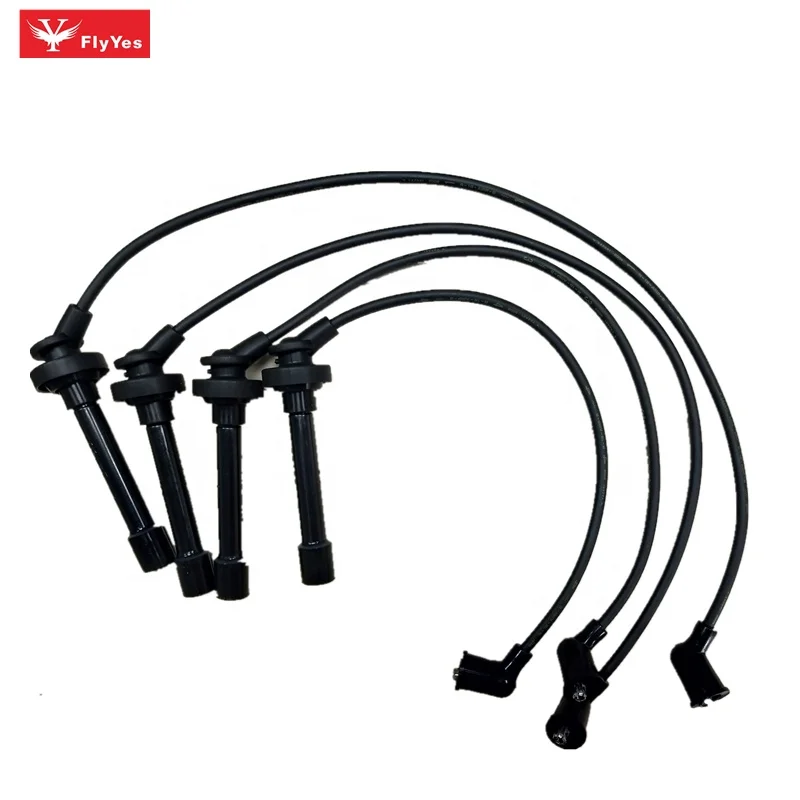 FlyYes Good Quality Engine HE73 Spark Plug Ignition Wires Cable Kits 32700-P0A-A00 32700P0AA00