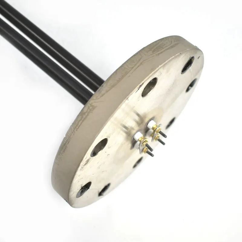 BRIGHT PTFE Coating Immersion Rod Water Heater 3KW 7000W 230V 2000W 2U Flange Heating Tube with Thermostat