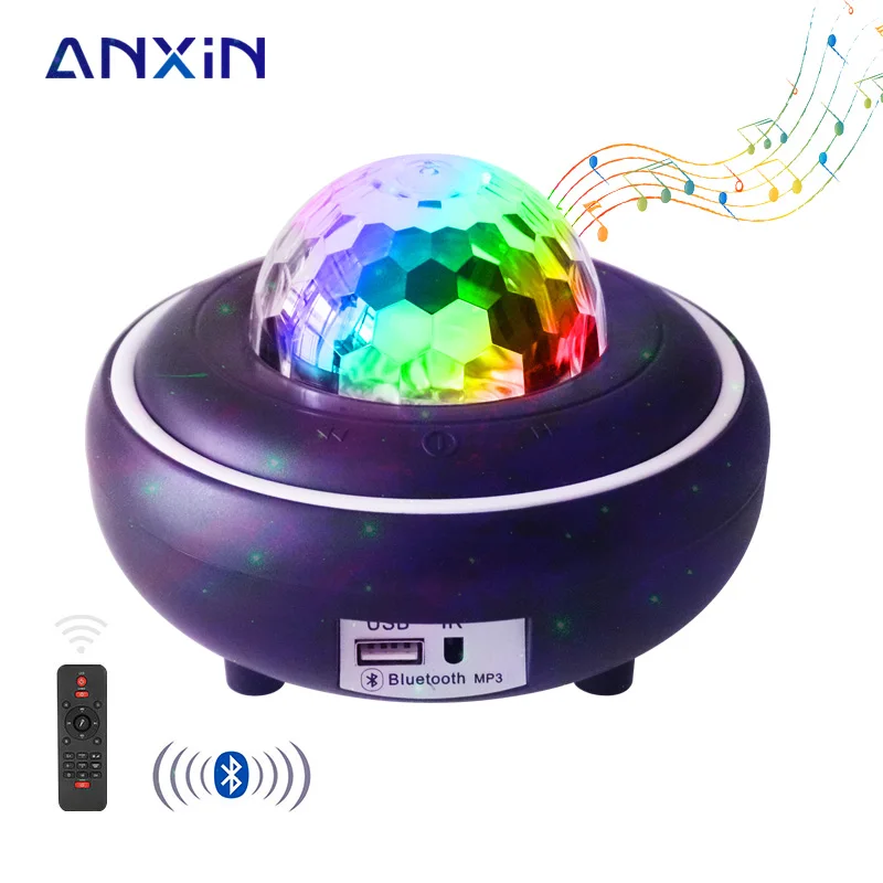 Star Light Projector LED Music Light Package Shipping Rotation Wave Night Light Built-In mMsic Player Star Projector