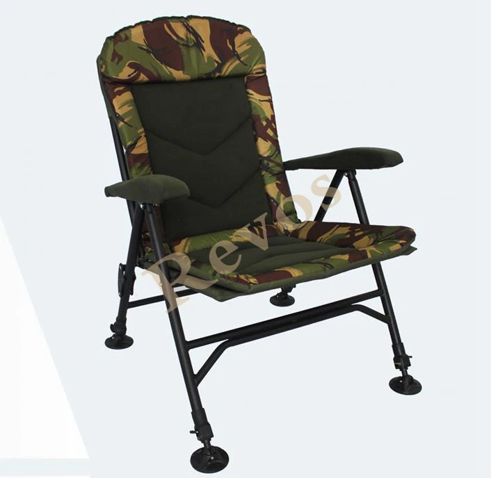 Рыболовное кресло для ловли карпа, вращающийся мягкий флисовый удобный подлокотник со стальной рамой, камуфляжное оборудование для ловли карпа