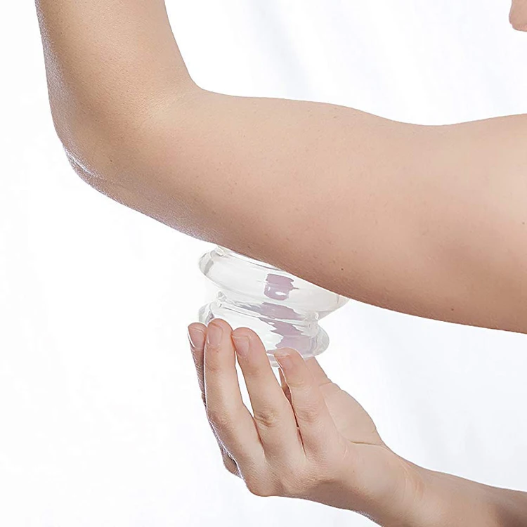 Вакуумные силиконовые чашки для всасывания, 4 шт., влагопоглощающие антицеллюлитные силиконовые массажные чашки