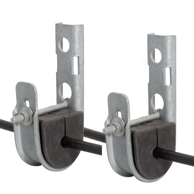 ADSS Galvanized Steel J Hook Suspension Clamp Short Span 100m Aerial for Round Cables