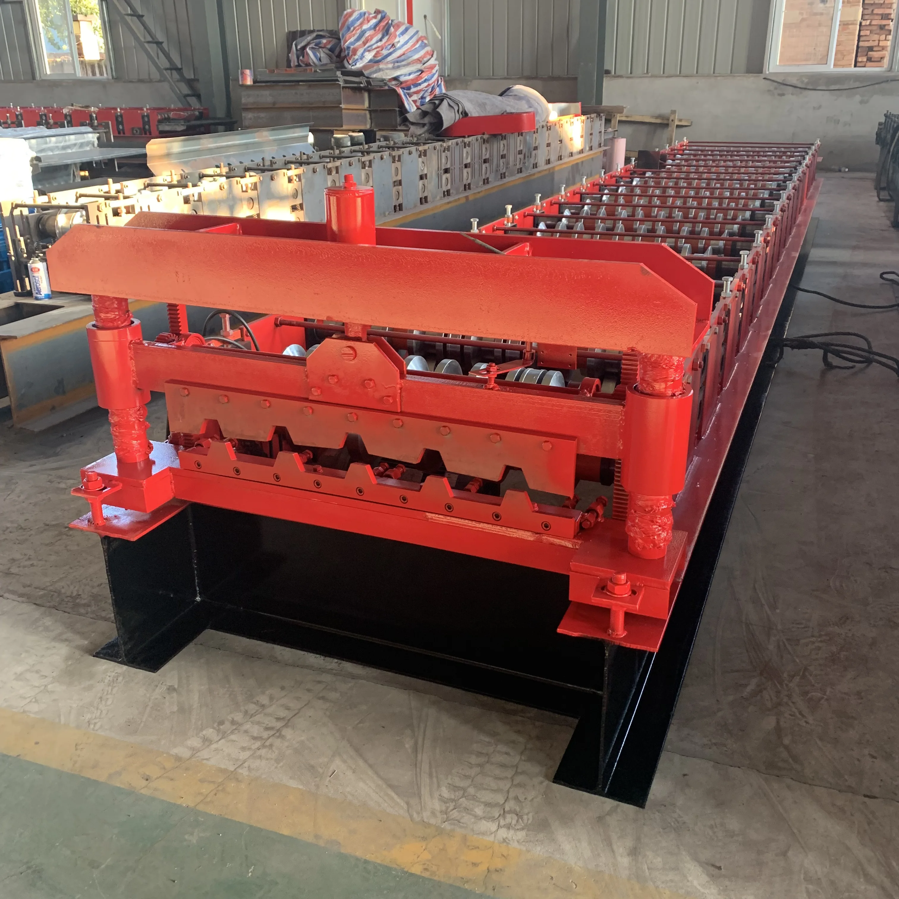 Sheets Roofing Machine Tile Making Machine Corrugated and Trapezoid Roofing Tile Roll Forming Machine