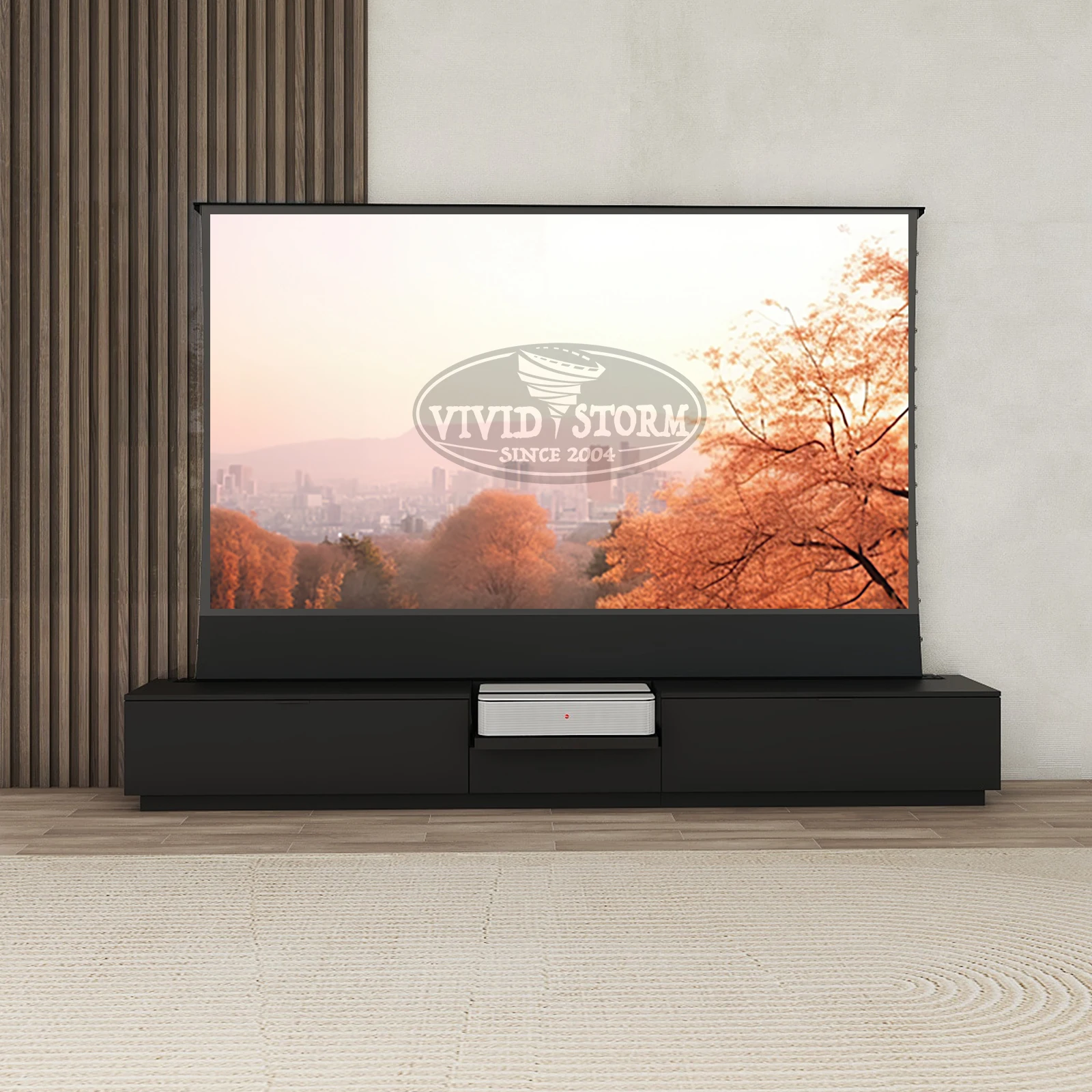 VIVIDSTORM Motorised Laser TV Cabinet Berlin -Leica Cine 1 Edition for Ultra short projector lift cabinet