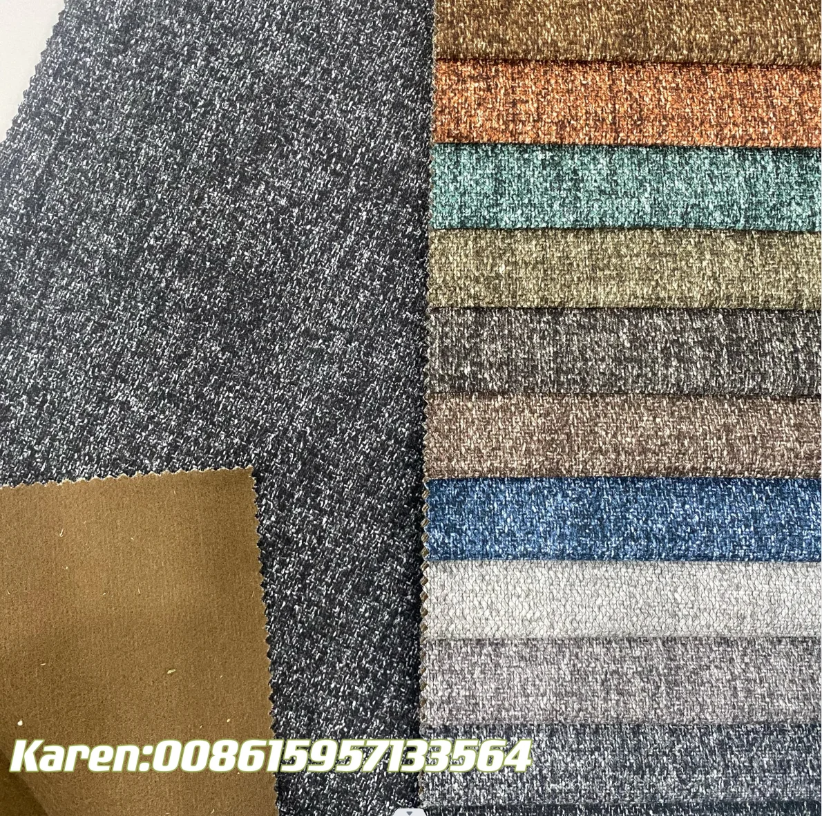 YP492  HOT SELLING CHEAP LINEN LOOK SOFA FABRIC