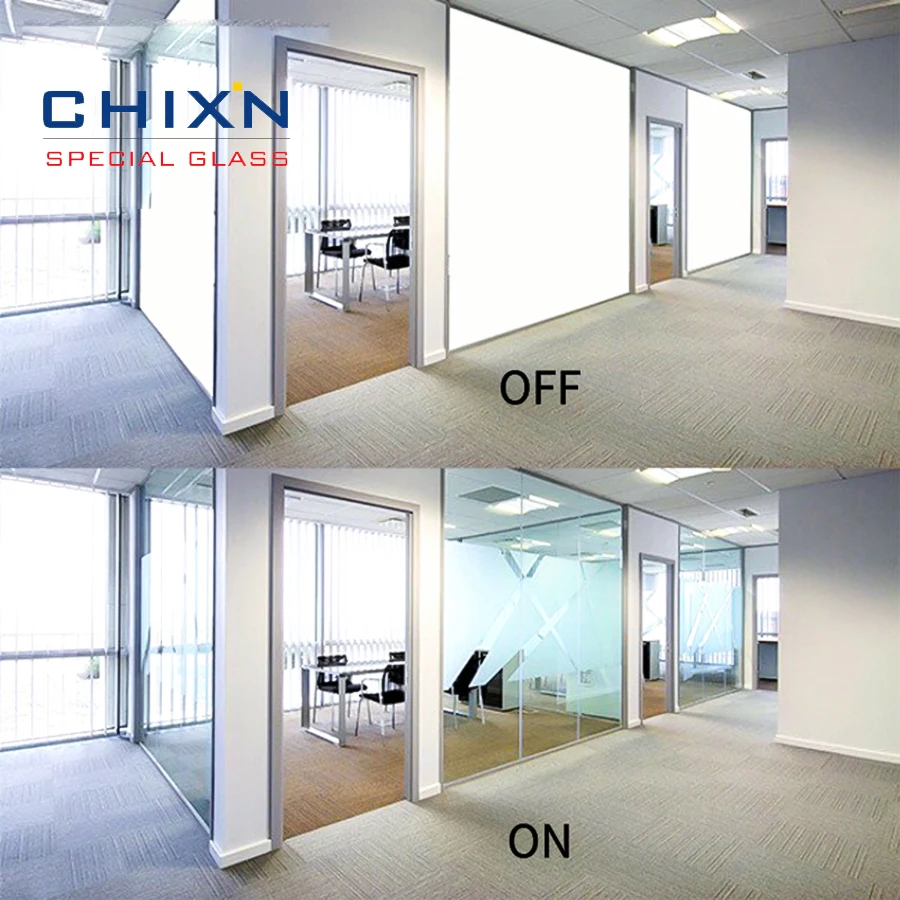 Magic Glass Film PDLC Smart Glass Switchable Dimmer Privacy Self Adhesive Glass Film