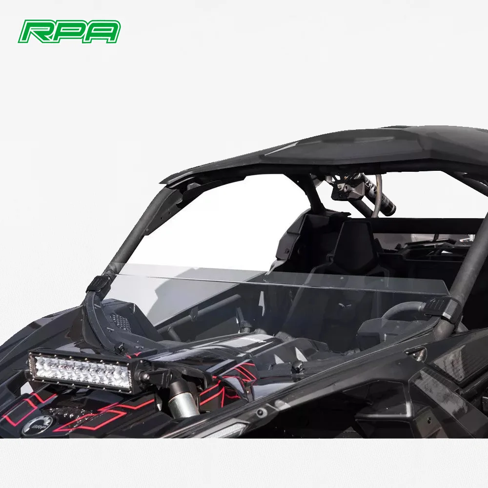 Factory Half Windshield for Can am Maverick X3 Protective Windshield with Mount Bracket