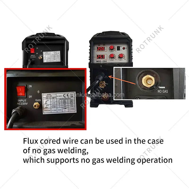 Soldador Mig Mag 250 ампер 3 в 1 сварочный аппарат инвертор MIG/MAG/MMA MIG OEM