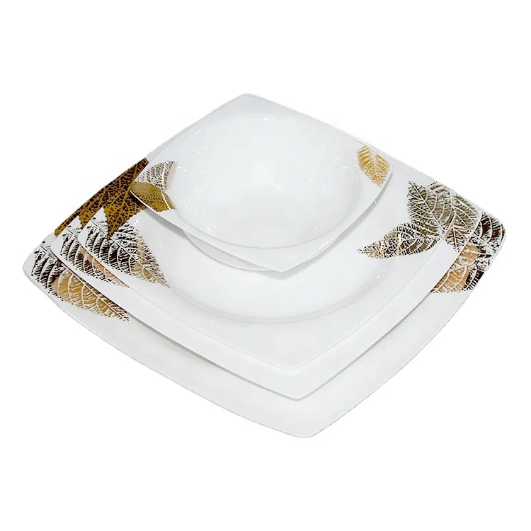 korean style custom printed brand home goods crockery tableware porcelain dinnerware sets