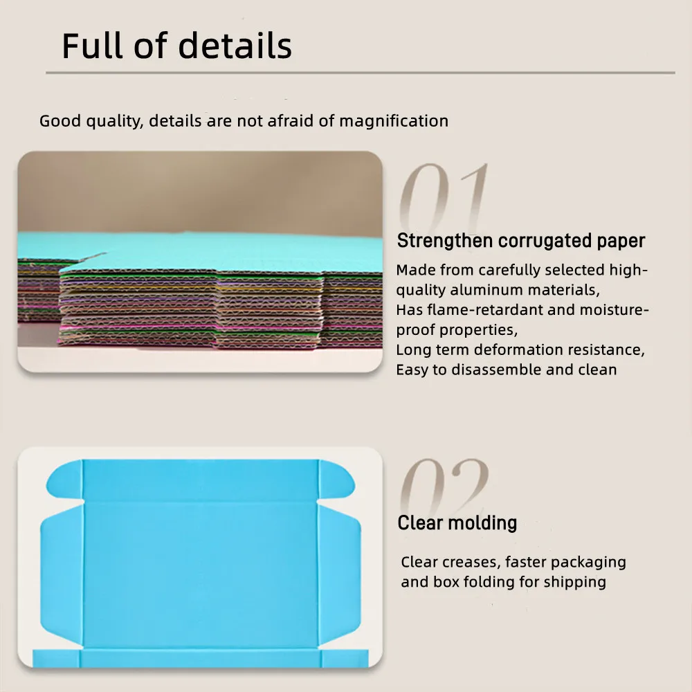 Becan 25*25*9Cm Stock Eco Friendly Paper Packaging Foldable Corrugated Cardboard Box Mailling Shipping Box