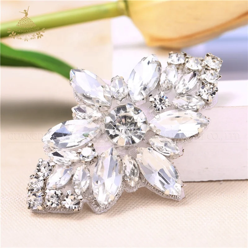 Small crystal rhinestone motif crystal garment ornament rhinestone appliqued