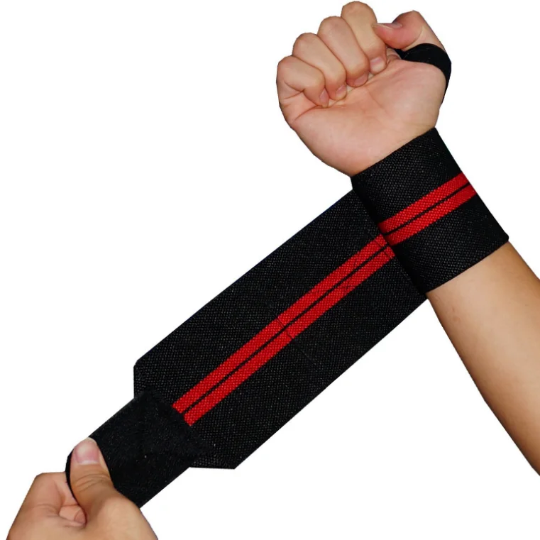 Durable fitness wrist wrap weight lift training gym strap