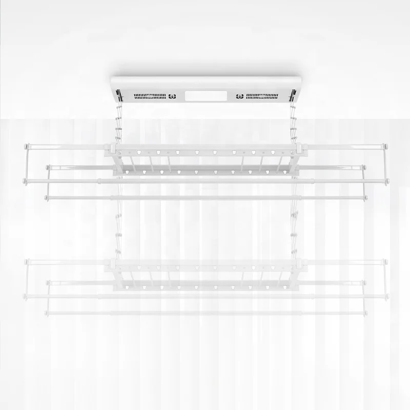 OEM/ODM Automated laundry hanger Electric clothes dryer Ceiling mounted clothes rack Motorized laundry lifting Retractable rack