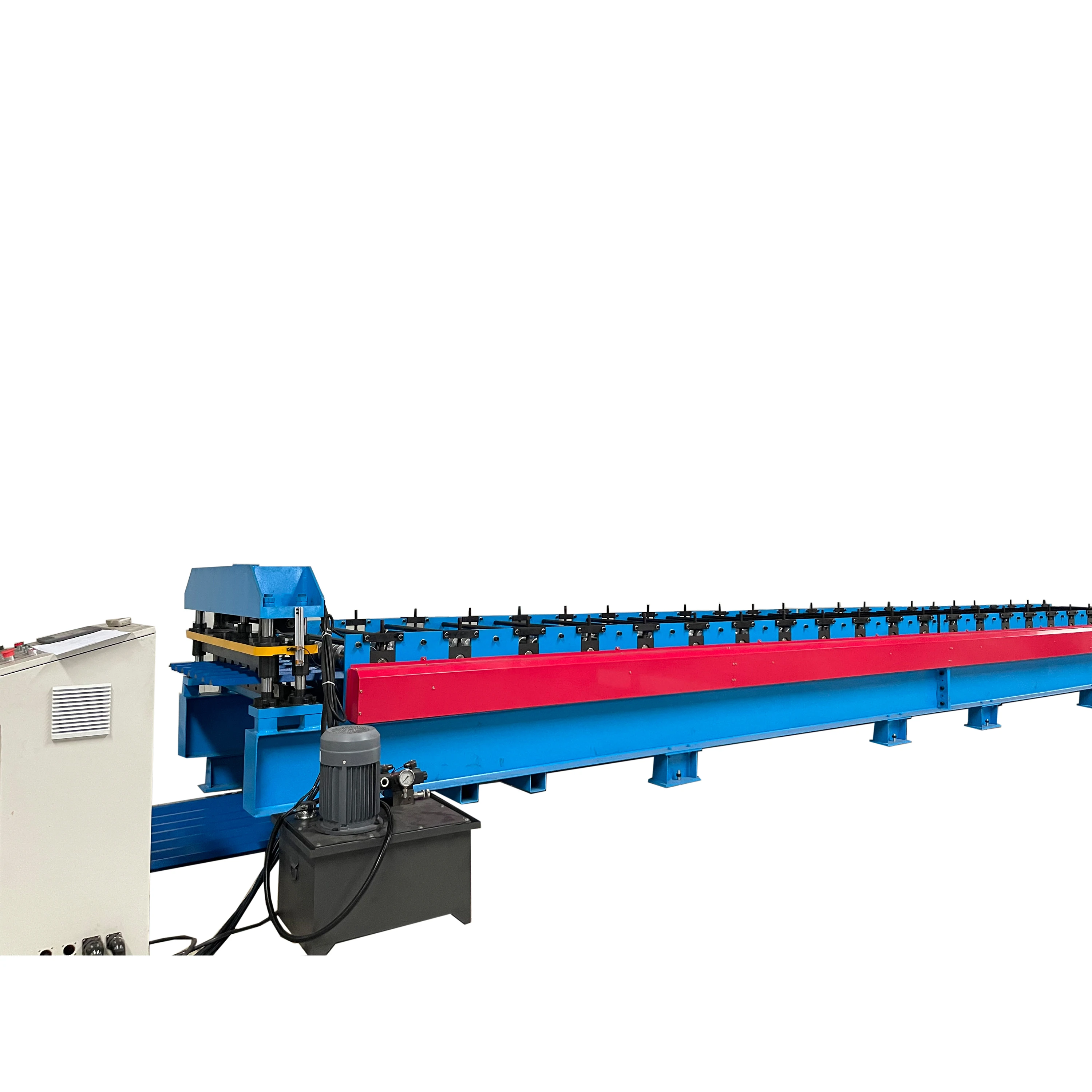 Customized Trapezoidal Metal Tile Roll Forming Machine 7 R