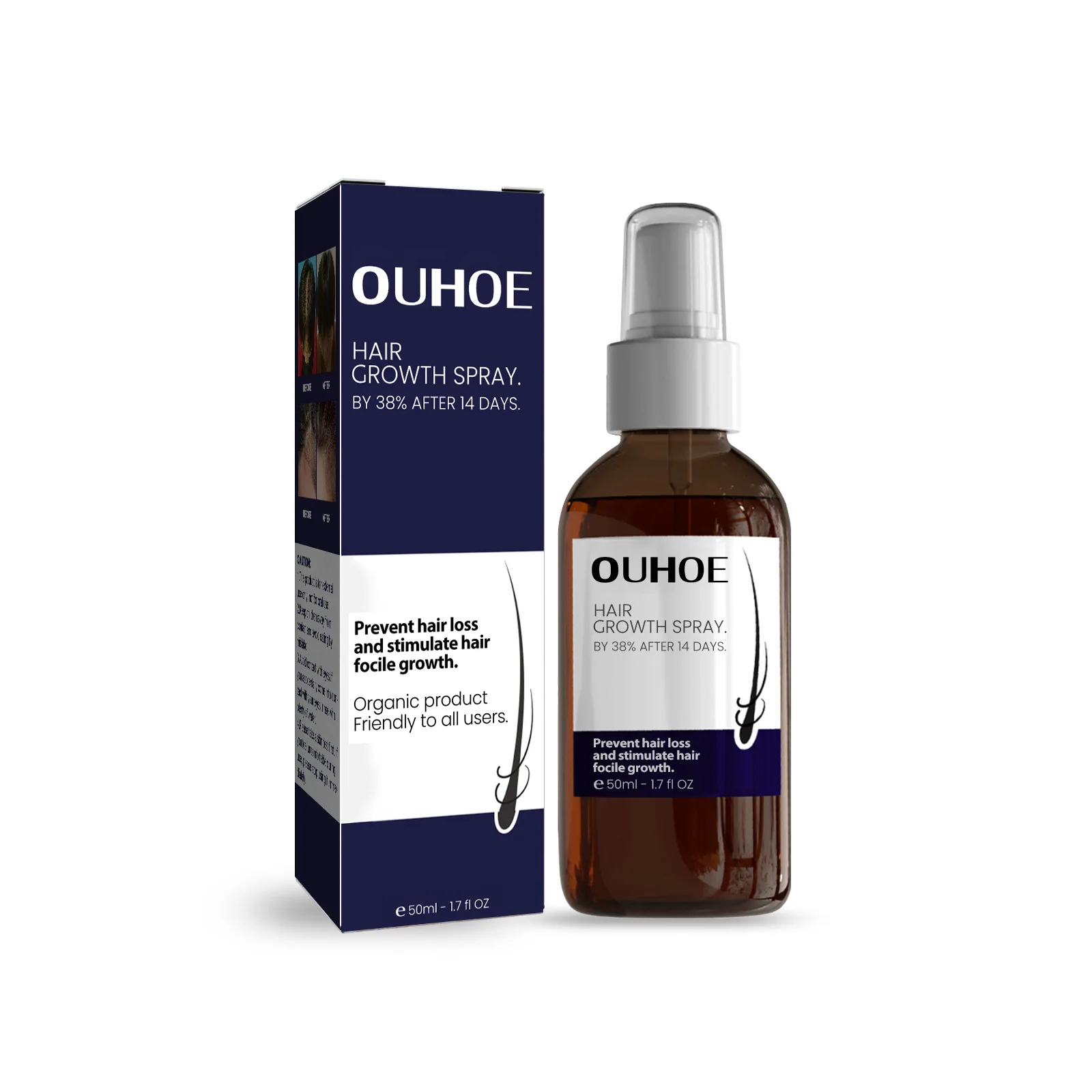 OUHOE Wholesale Moisturizing Scalp Hair Damaged Strong Hair Dense Nourishing Hair Growth Spray