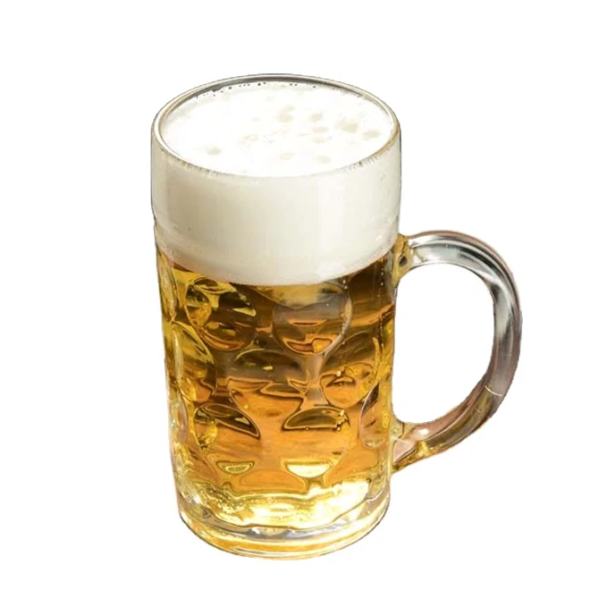 Cheap Prices Sale  Engraved Personalized Insulated Funny Dimpled Custom 1.3L Glass Beer Mugs