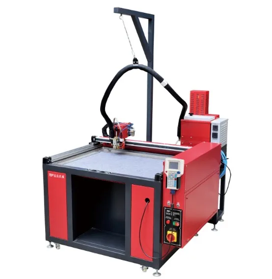 leather arical ring visual positonal cnc auto spray glue machine