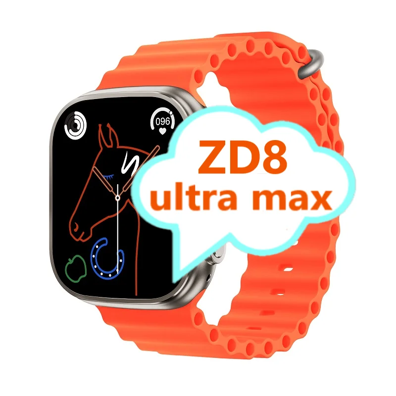 Vwar Zordai Zd8 ultra max smart watch 2022 series 8 Sport Fitness Tracker Heart Rate Blood Pressure Call Waterproof Smartwatch