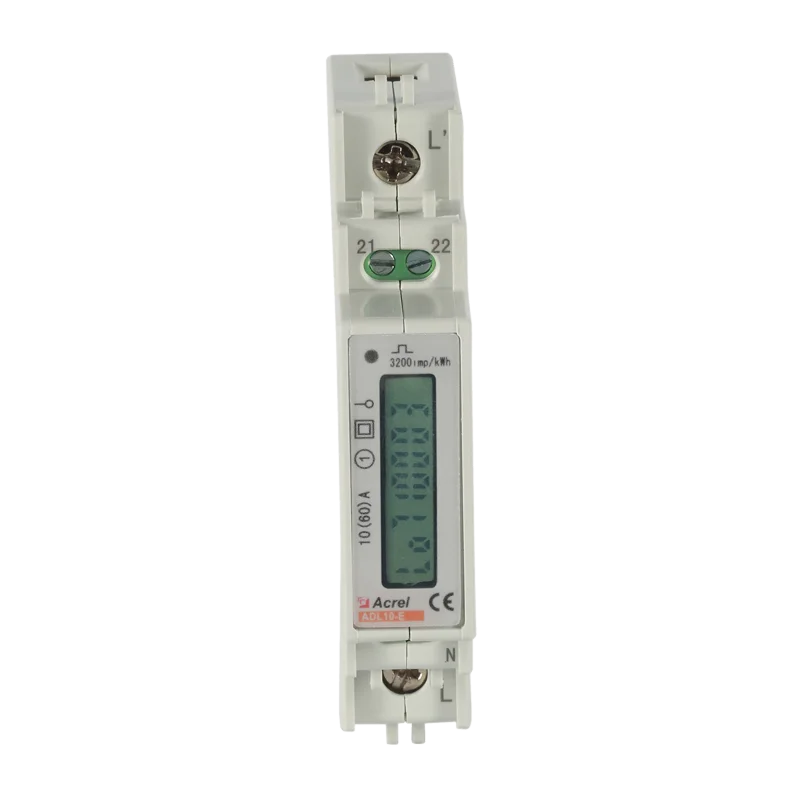 ADL10-E 35mm DIN Rail 1 phase 2 wire multifunction energy electricity meter monitor CE Certificates LCD