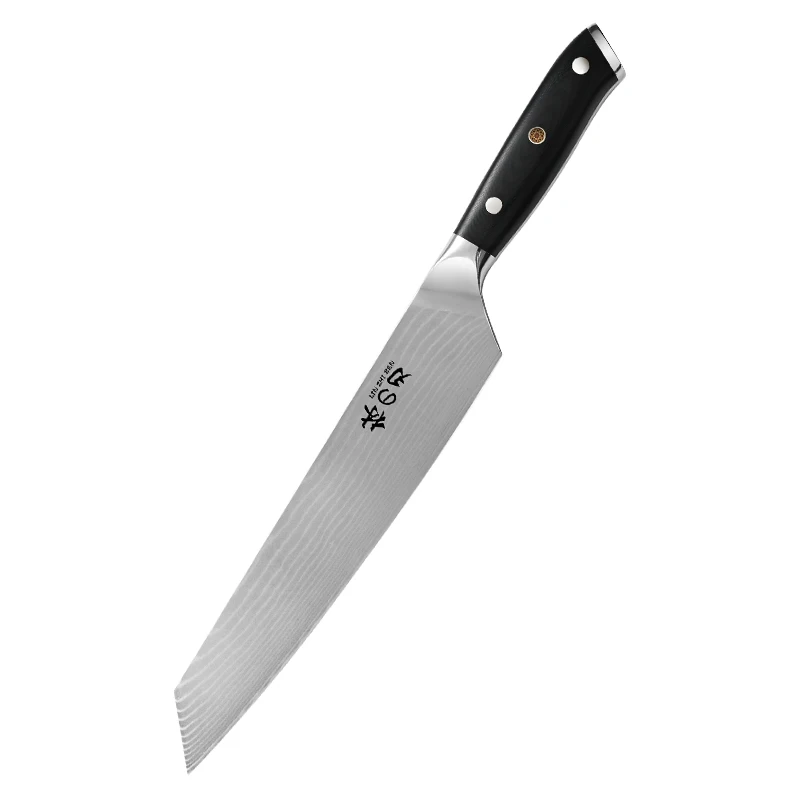 Профессиональные кухонные ножи с рукояткой G10, 9 дюймов, 67 слоев, кухонные ножи из дамасской порошковой стали