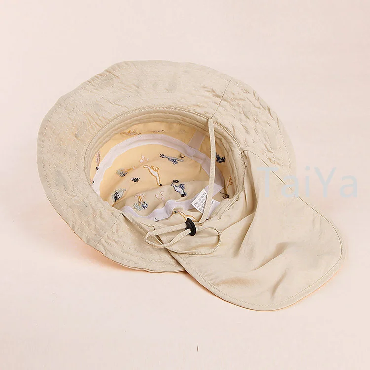 2023 весенне-летний новый Детский капюшон с вышитым динозавром для мальчиков и девочек От 2 до 6 лет детская шапочка-ведро для защиты шеи