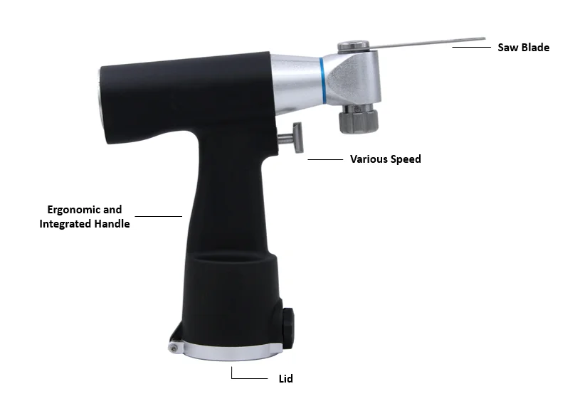 PUSM 504 Battery Powered Medical Bone Saw Sagittal Swing Saw Orthopedic Surgical Instruments