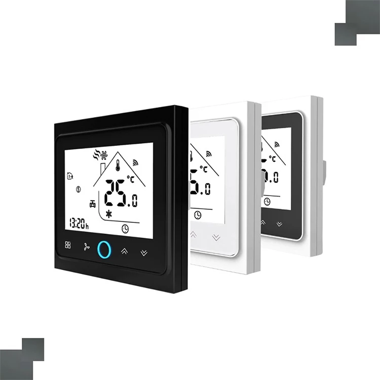 Термостат HVAC для помещений с цифровым сенсорным экраном, регулятор температуры, блок вентиляторной катушки, умный настенный выключатель, умный дом
