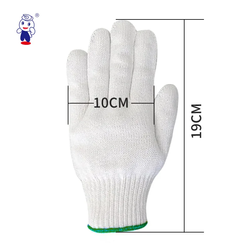 Top Selling Firm Grip cotton work gloves safety garden Gloves for Construction General Work