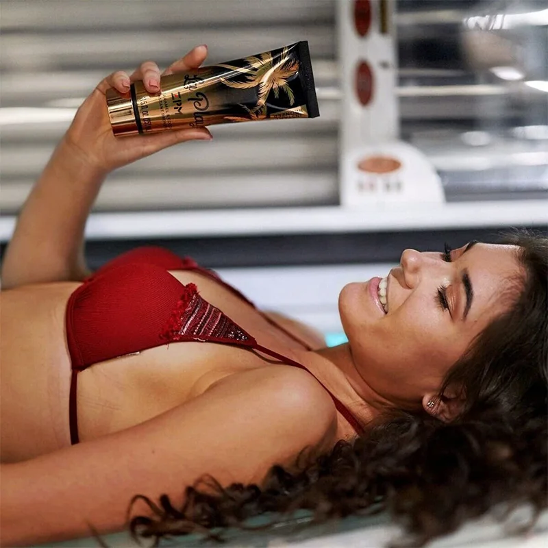 Premium caramel & cocoa instant bronzer DHA sunbed lotion Tanning Accelerator