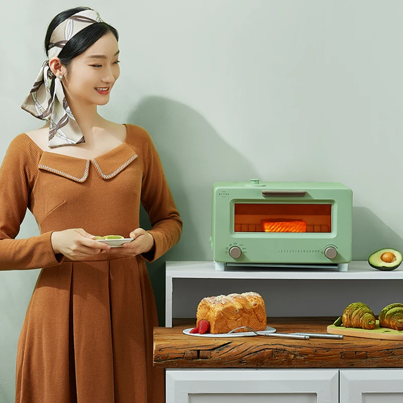 Multifunctional Household Mini Oven 10L Mini Microwave Oven Pink Mini Oven Electric For Kitchen