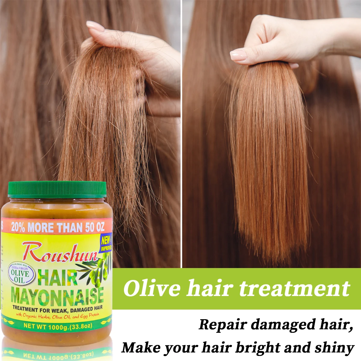 ROUSHUN Hair Mask Best Brand Private Label Repair Nourish Olive Hair Treatment Mask