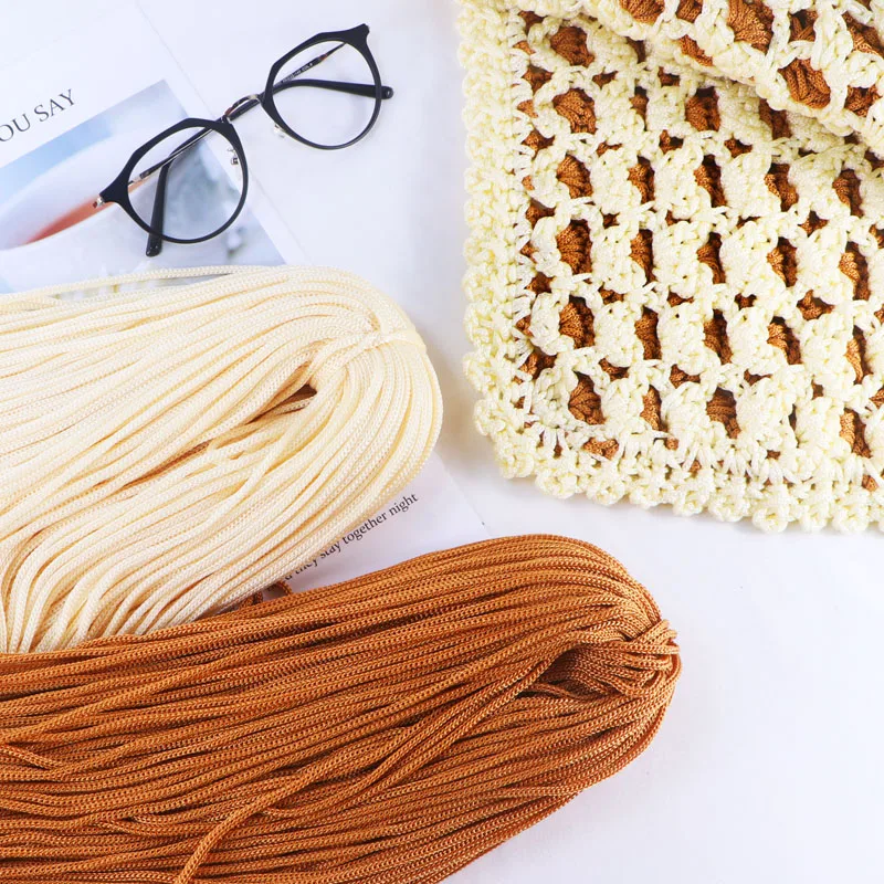 RongMeiXuan PP Yarn 3mm 200g PP Thread Crochet Hook Yarn Knitting DIY Bag Beg Hook Yarn Nylon Crochet Thread