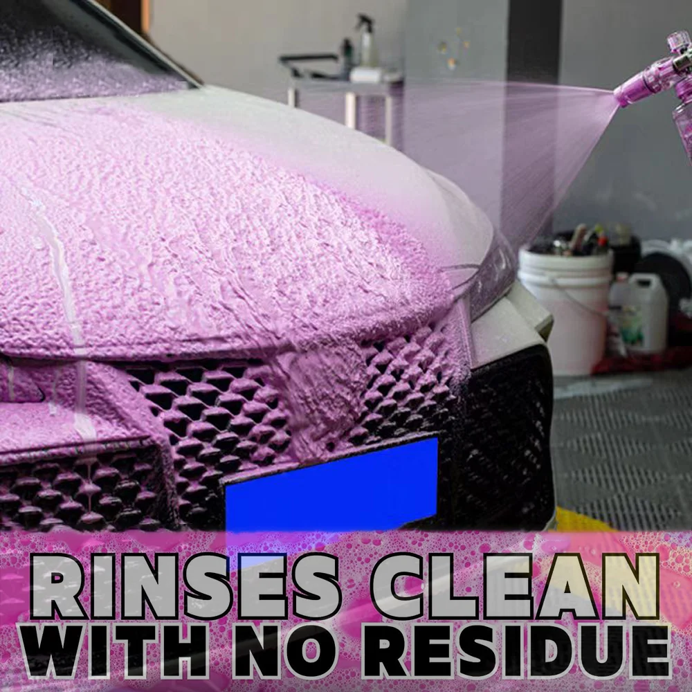 Super Concentrated car wash shampoo Waterless Carnauba Wax Premium Pink for Car Cleaning and nano car shampoo