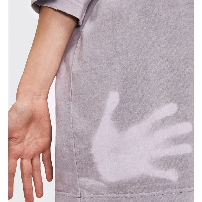 Magic Temperature Change Color Thermochromic Plain T Shirt For Men Sensitive Heat Clothing 100% Cotton T-Shirts Tshirt Tee Shirt