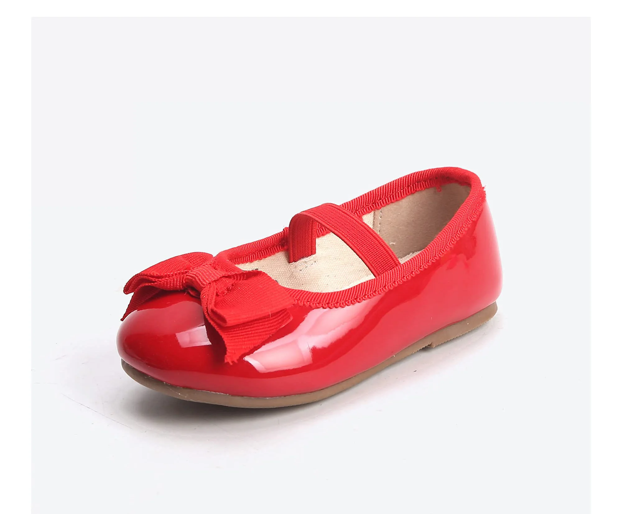 Custom Bowknot Wedding Party Princess Little Girls Ballet Mary Jane Flat Dress Shoes