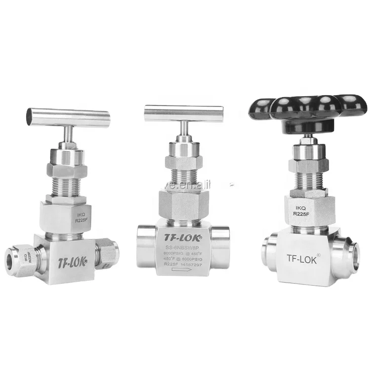 Straight Stainless Steel Needle Valves SS316 BSPP Female Thread Bonnet Needle Valve For Water Oil