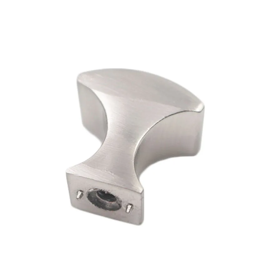Brushed Nickel T Shape Handle Pull Kitchen Cabinet Knobs