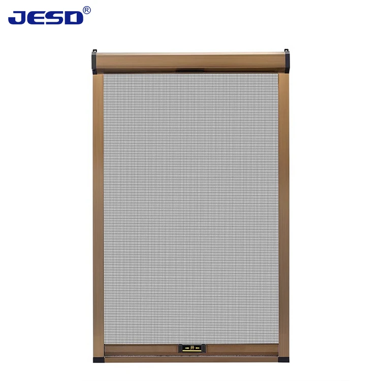 Good Price  Custom Fiberglass Roller Insect Mosquito Net Retractable Screen Window with Slide up and down Feature for Security