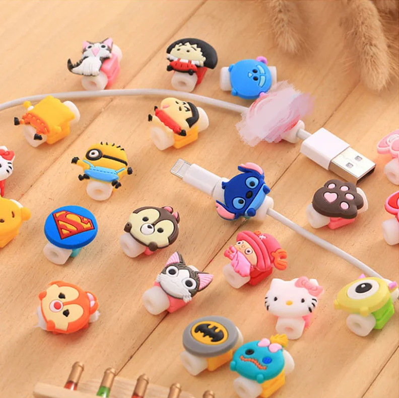 
Cute Cartoon Cable Winder USB Charging Protector Cable Protector 